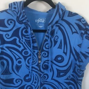 Style & Co shortsleeved hoodie cardigan